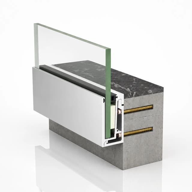 Side Mounting Profiles aluminium railing system manufactured in India by Prism Rail