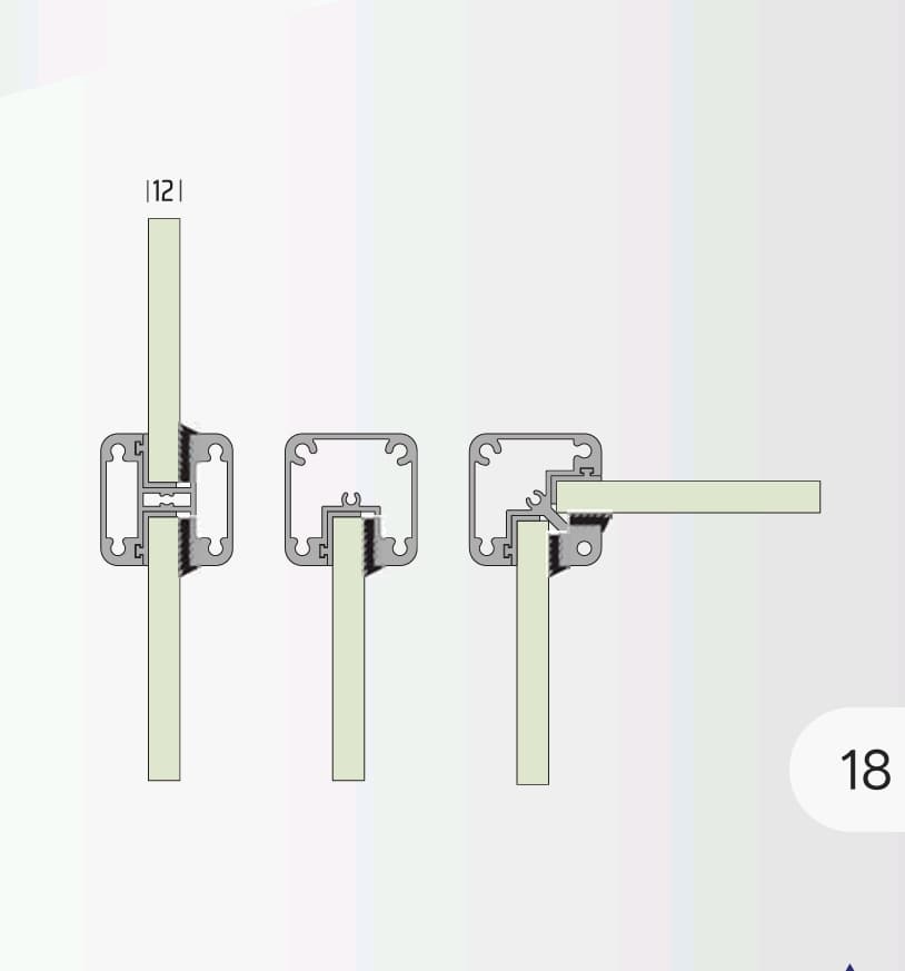 PR 44 Vertical post system (Easy Slide)